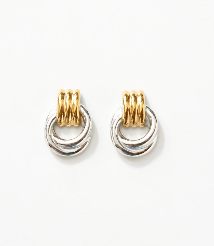 Forget Me Knot Hoop Earrings