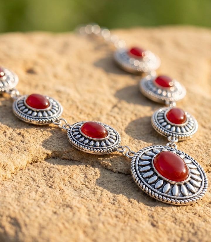Embellished Concho Necklace