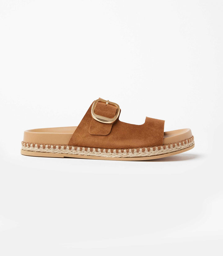 Getaway Buckle Slip On Sandals
