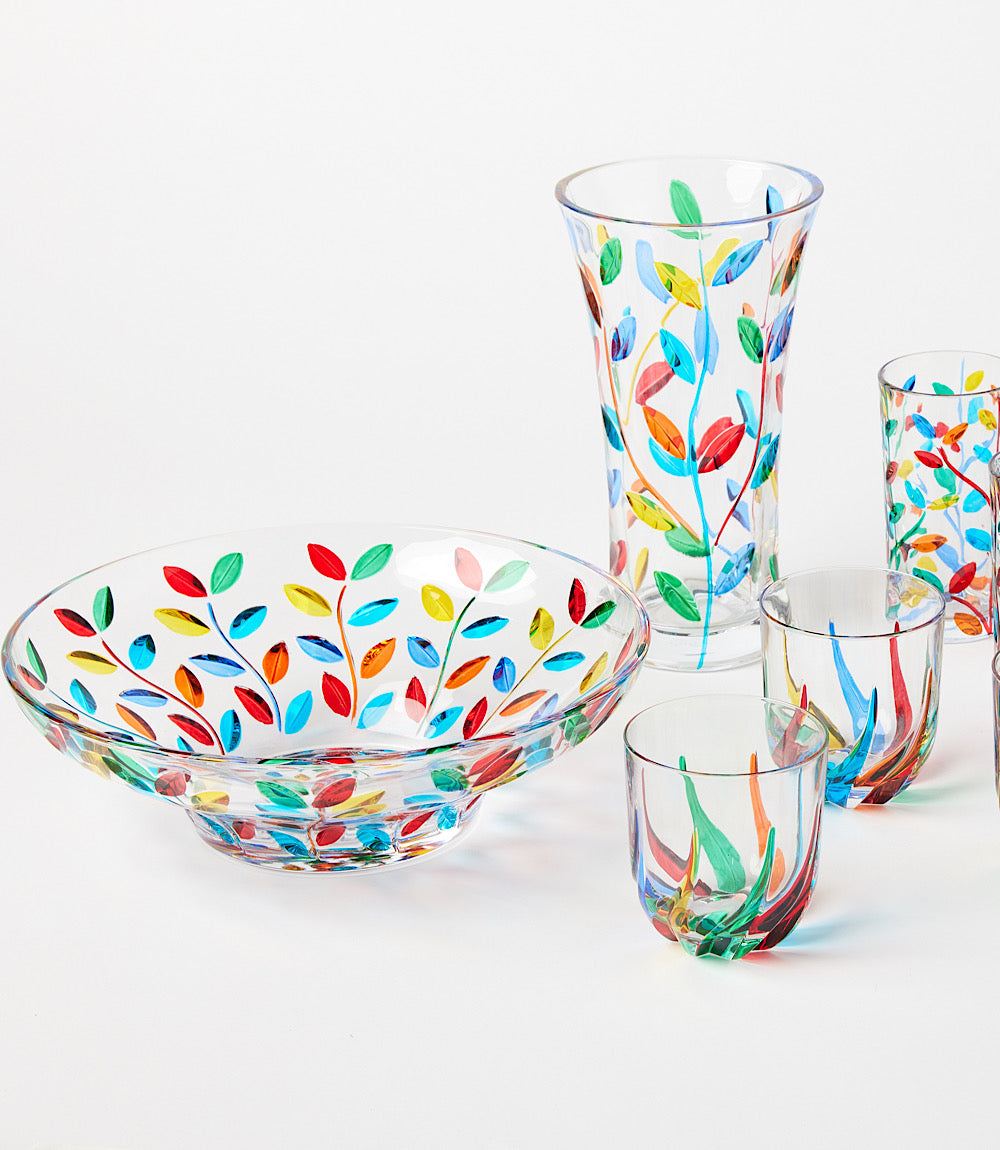 Handpainted Crystal Bowl