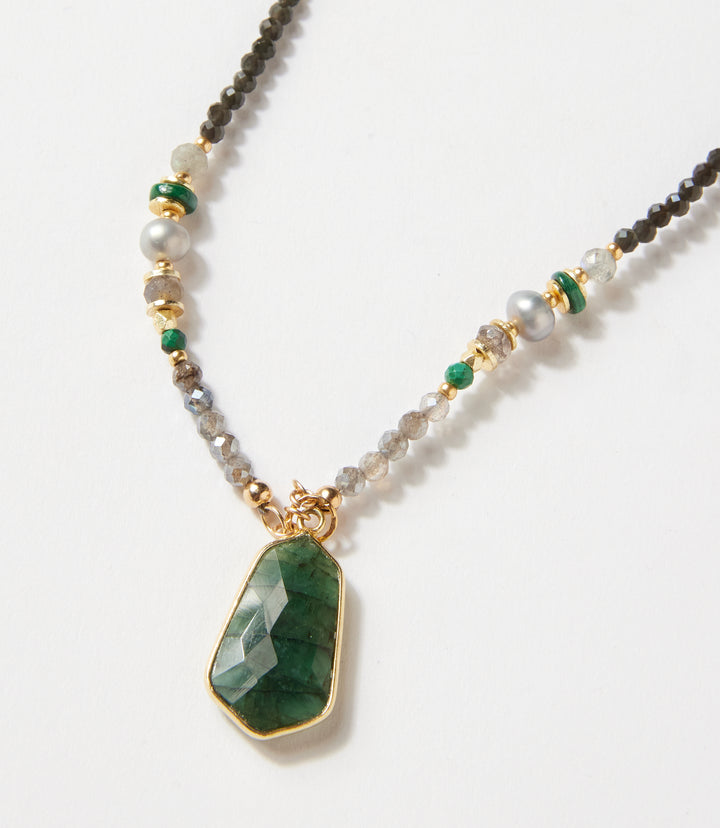 Emerald Pendant Necklace
