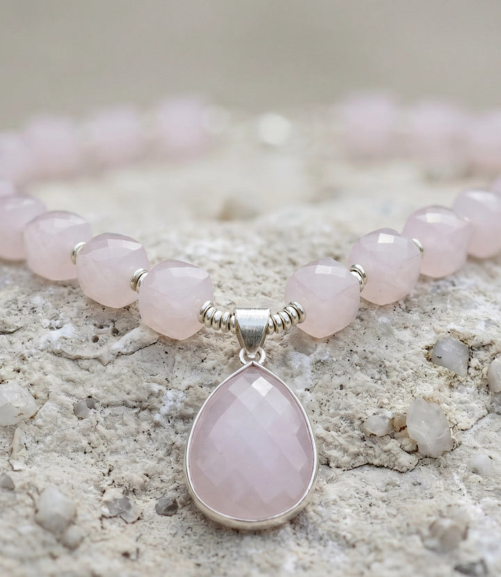 Pink Opal Statement Necklace