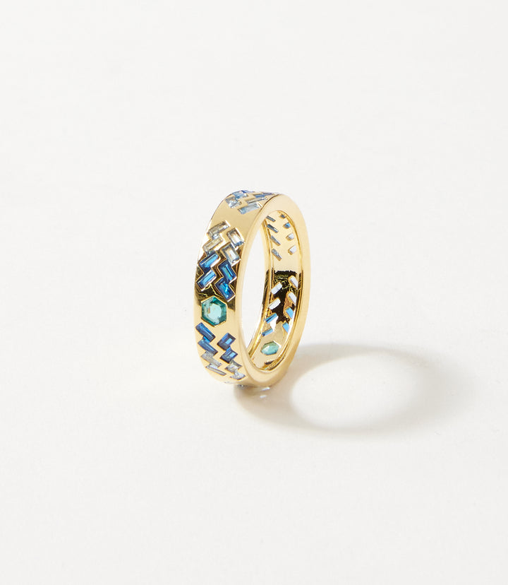 Crystal Inlay Ring