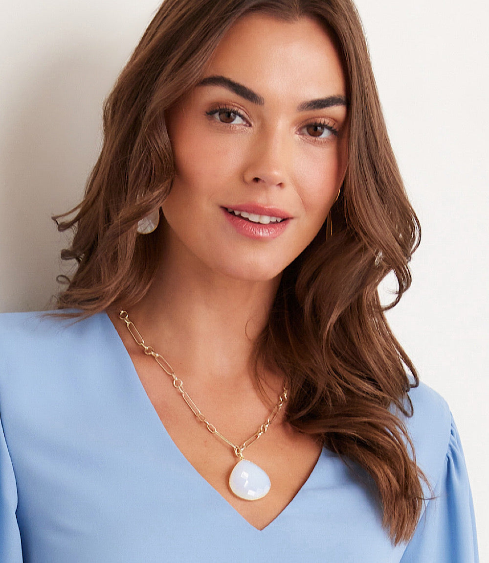 Moonstone Pendant Necklace