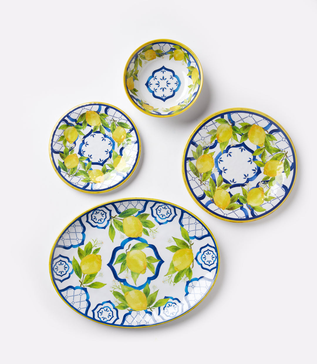 Lemon Pattern Paper Dinner Napkins, Pack Of 20