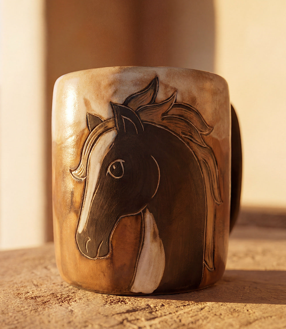 Handpainted Horse Ceramic Mugs