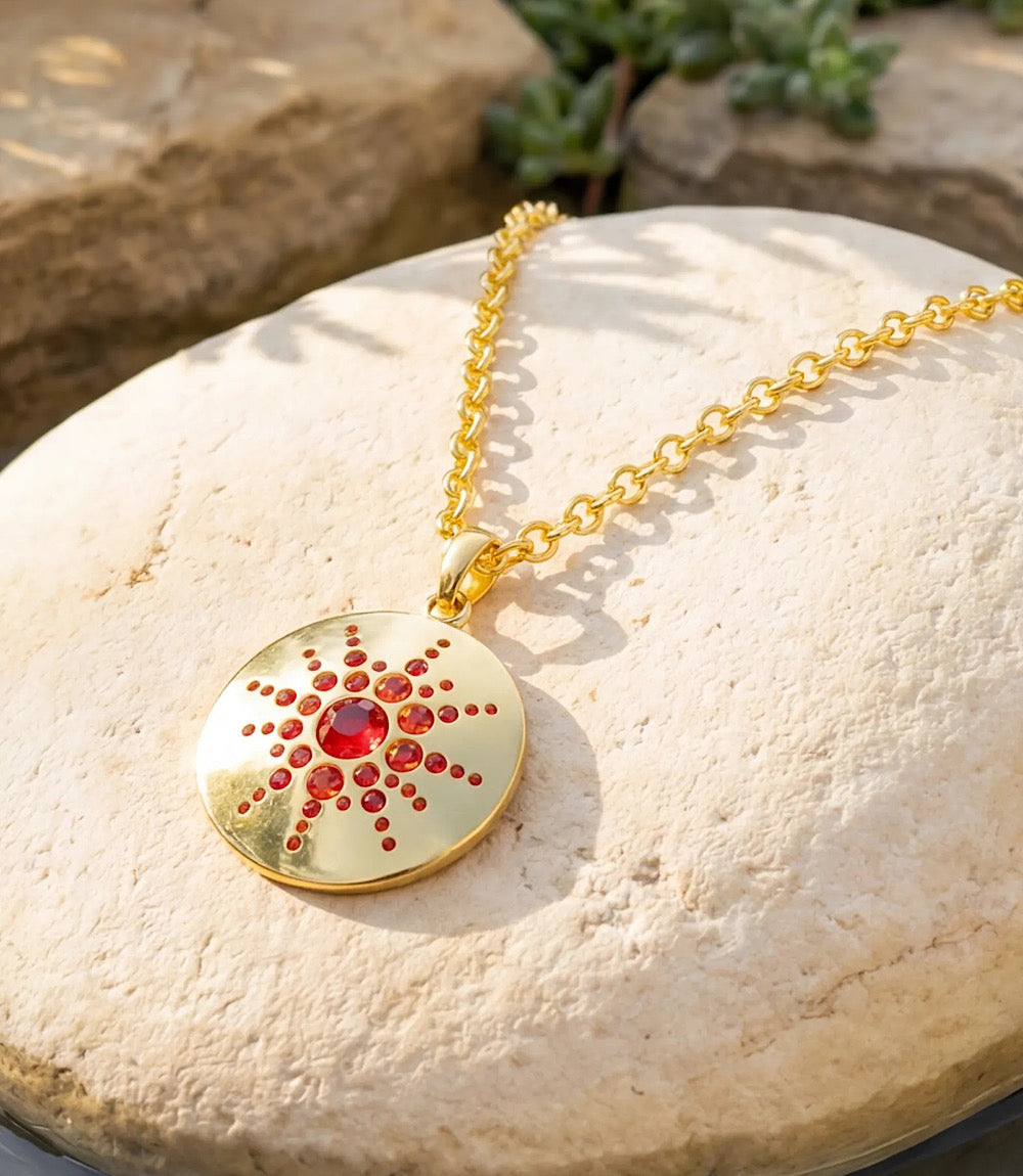 Crystal Medallion Necklace