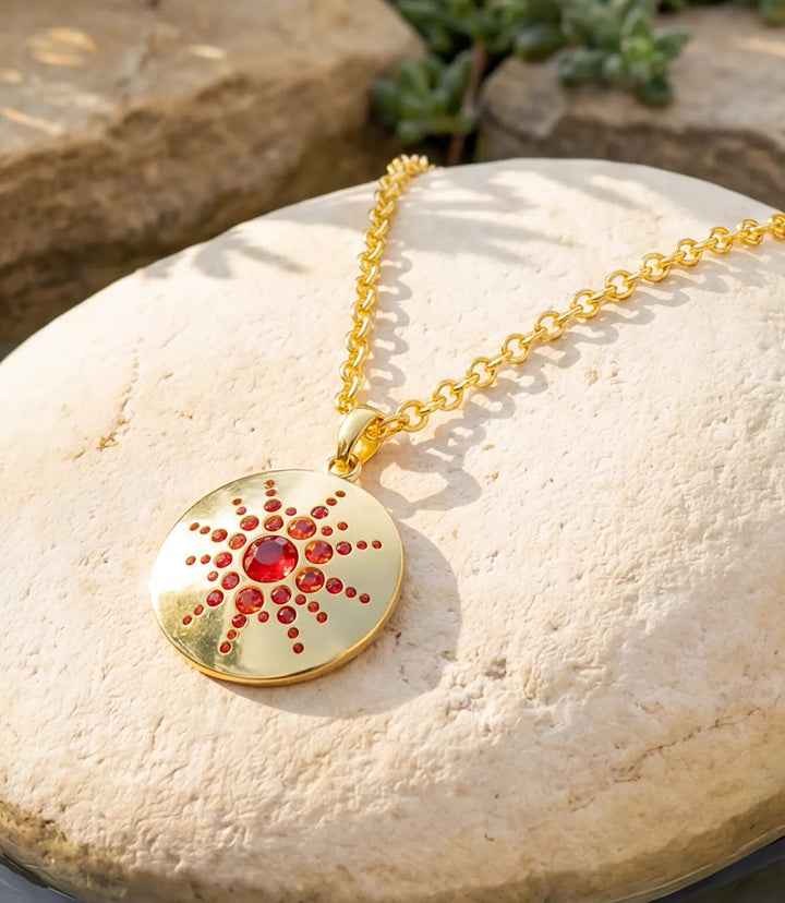 Crystal Medallion Necklace