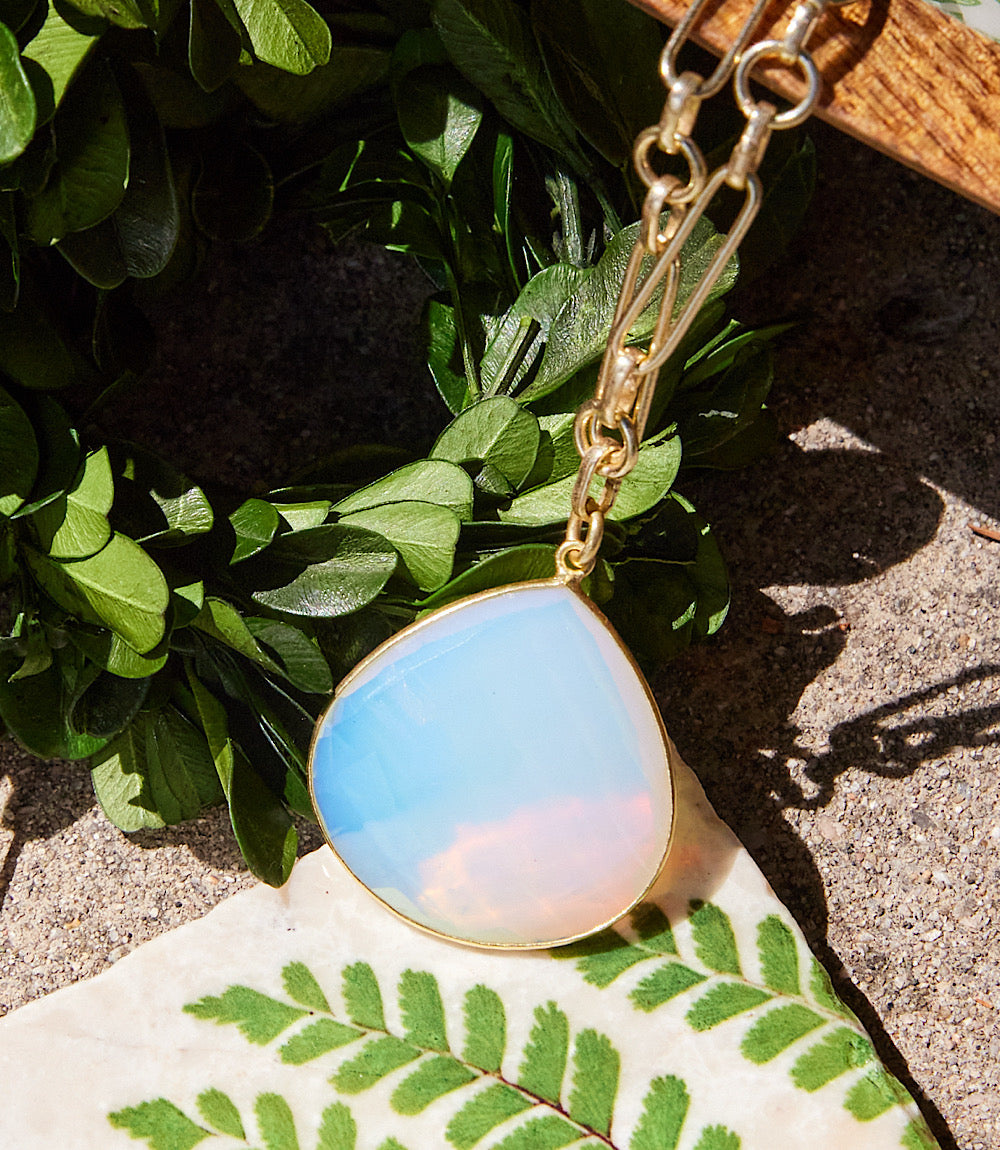 Moonstone Pendant Necklace
