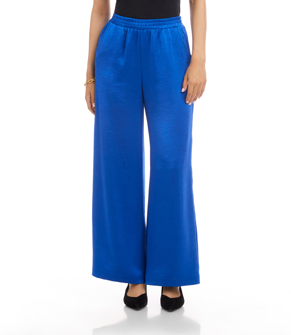 Satin Wide-Leg Pants