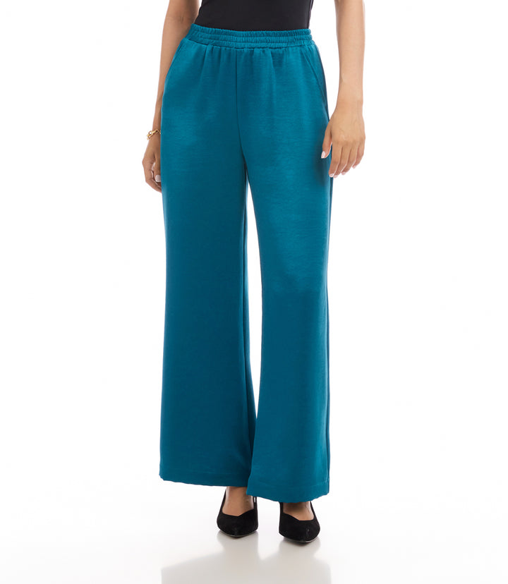 Satin Wide-Leg Pants