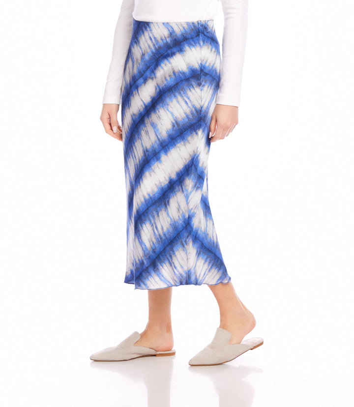 Satin Bias Cut Midi Skirt