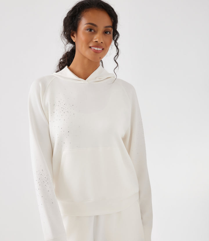 Embellished Hoodie Pullover Sweatshirt