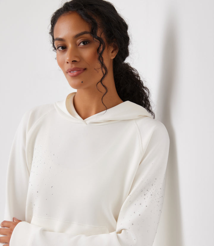 Embellished Hoodie Pullover Sweatshirt