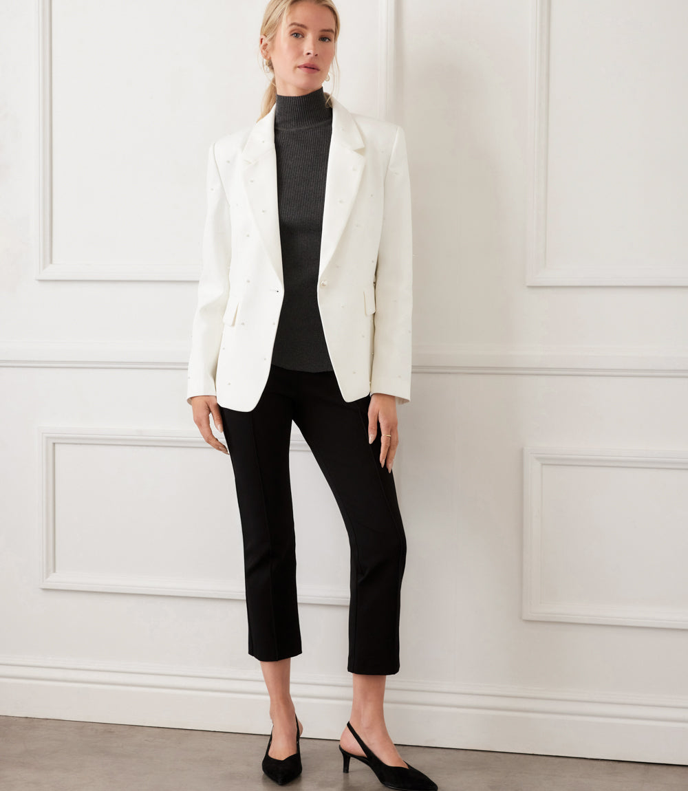 Pearl Embellished Blazer
