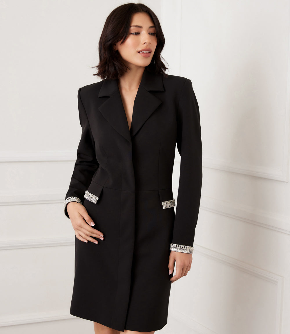 Embellished Cocktail Blazer Dress Karen Kane Embellished Cocktail Blazer Dress Karen Kane