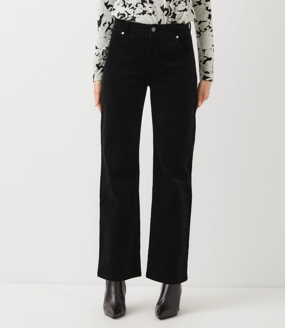 Corduroy Full Length Wide-Leg Pants