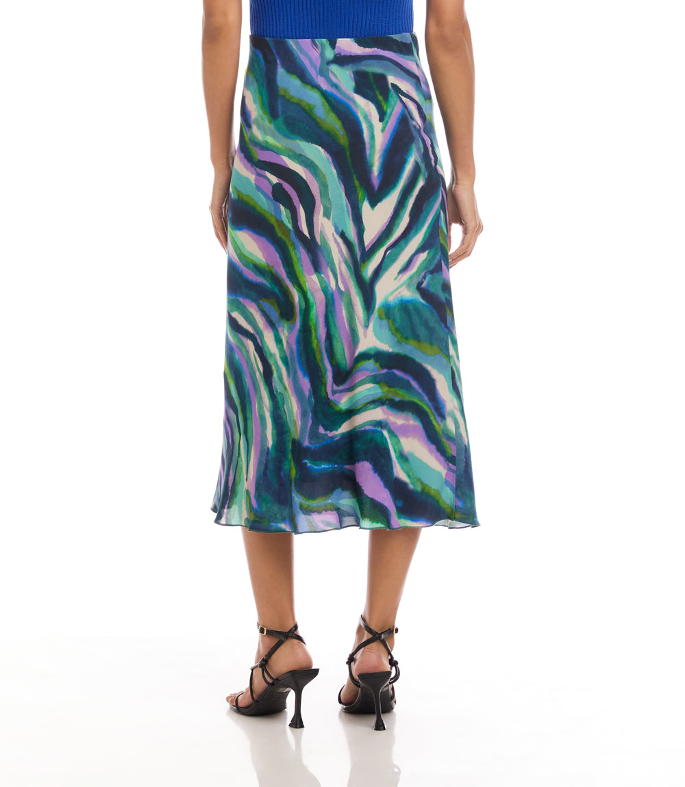 Bias Cut Midi Skirt