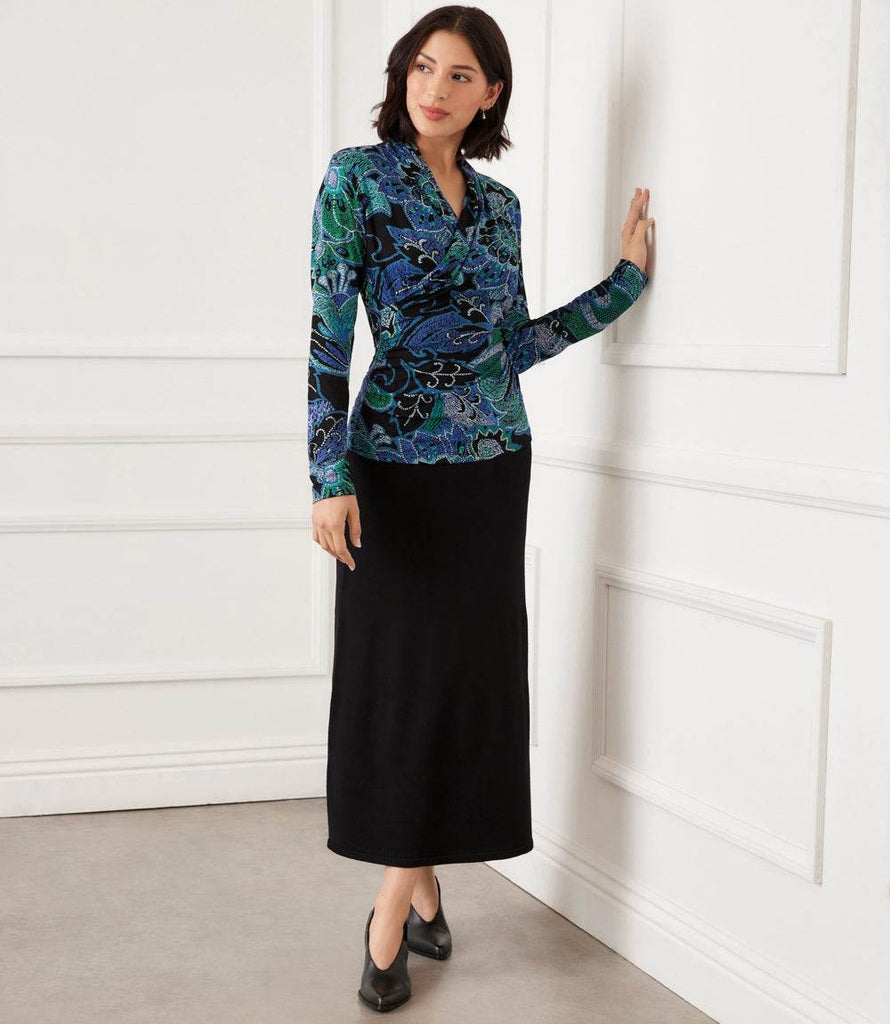 Sweater Knit Midi Skirt | Effortless Style & Comfort – Karen Kane