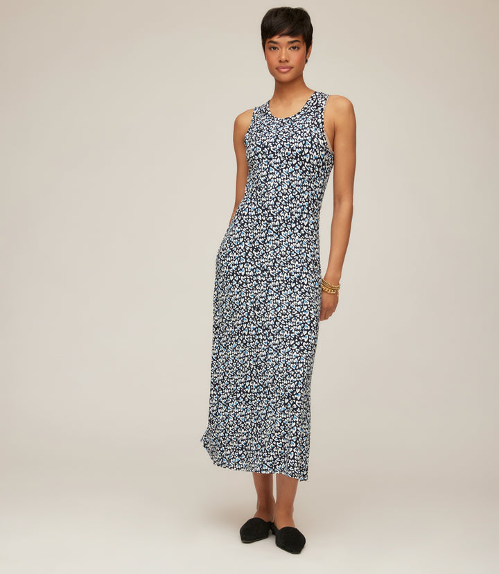 Sleeveless Side Slit Midi Dress