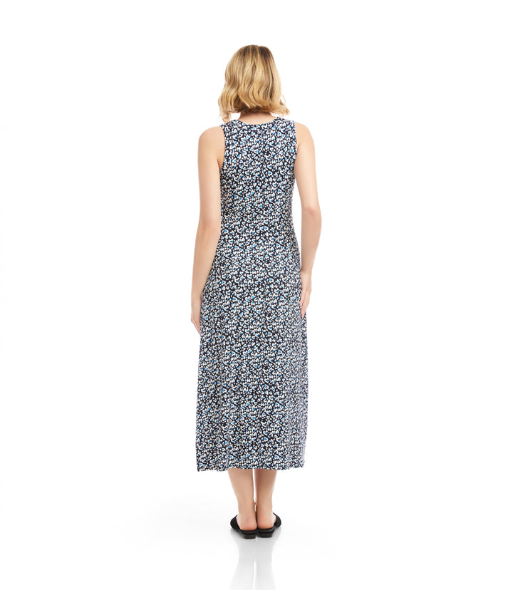 Sleeveless Side Slit Midi Dress