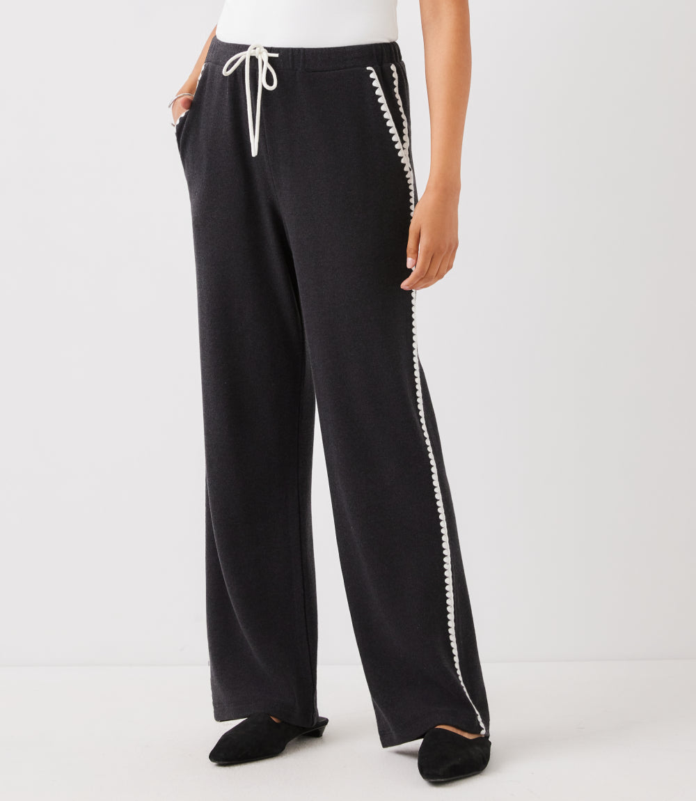 Edge Stitch Drawstring Sweatpants