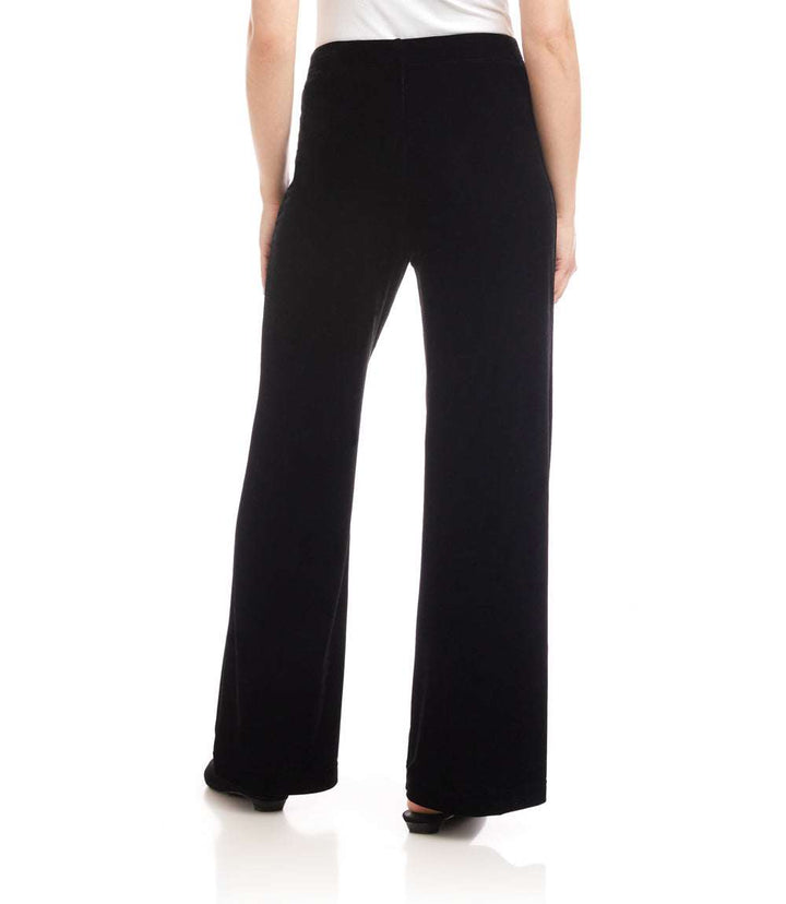 Velvet Wide-Leg Pants