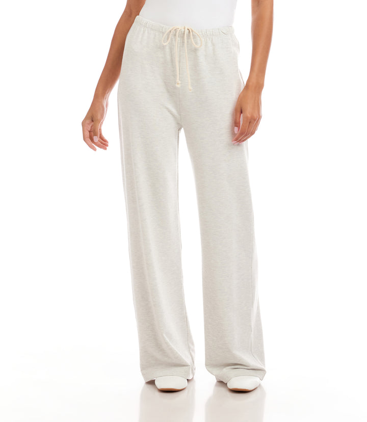 Drawstring Wide-Leg Sweatpants