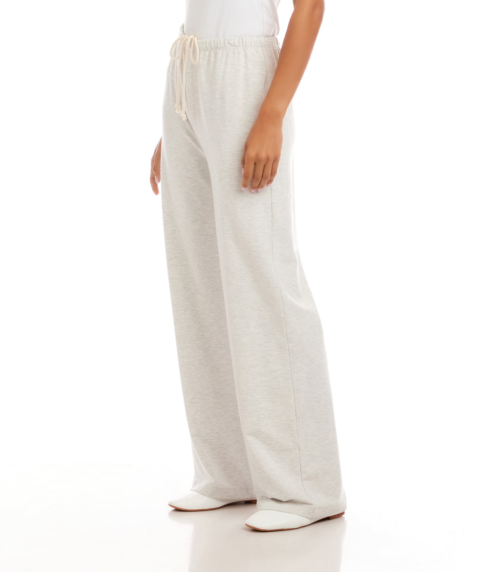 Drawstring Wide-Leg Sweatpants