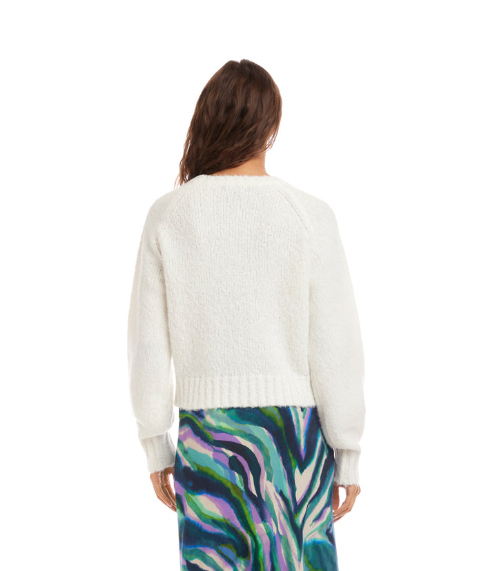 Pearl Button Cardigan Sweater