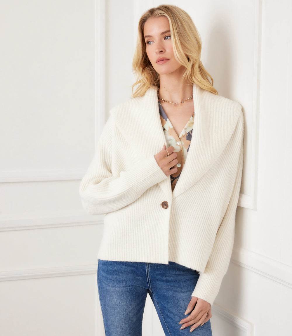 Shawl Collar Cardigan Sweater