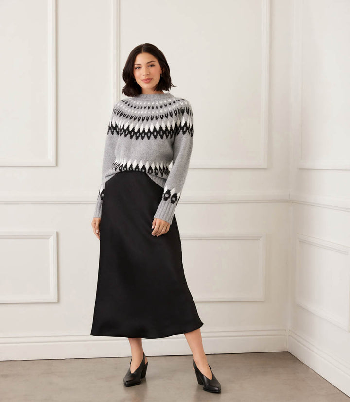 Jacquard Crewneck Sweater