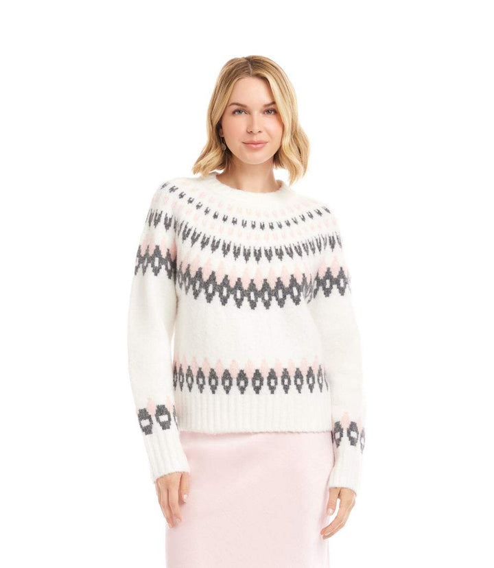 Jacquard Crewneck Sweater