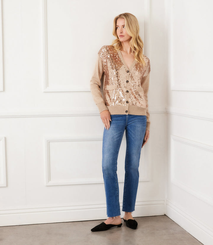 Sequin Cardigan Sweater