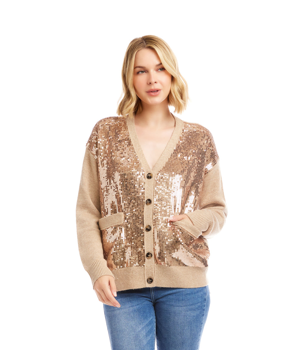 Sequin Cardigan Sweater