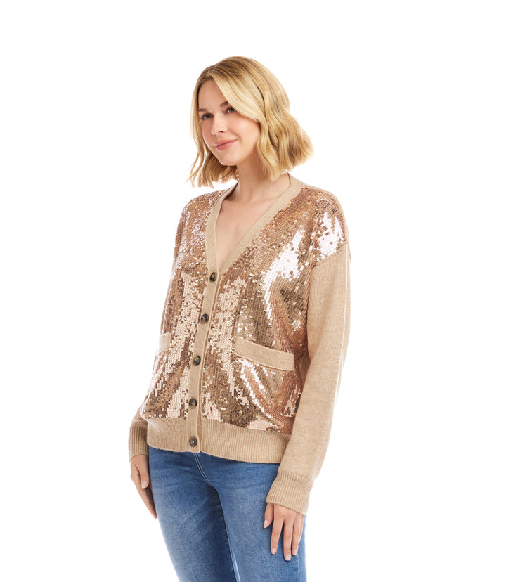Sequin Cardigan Sweater