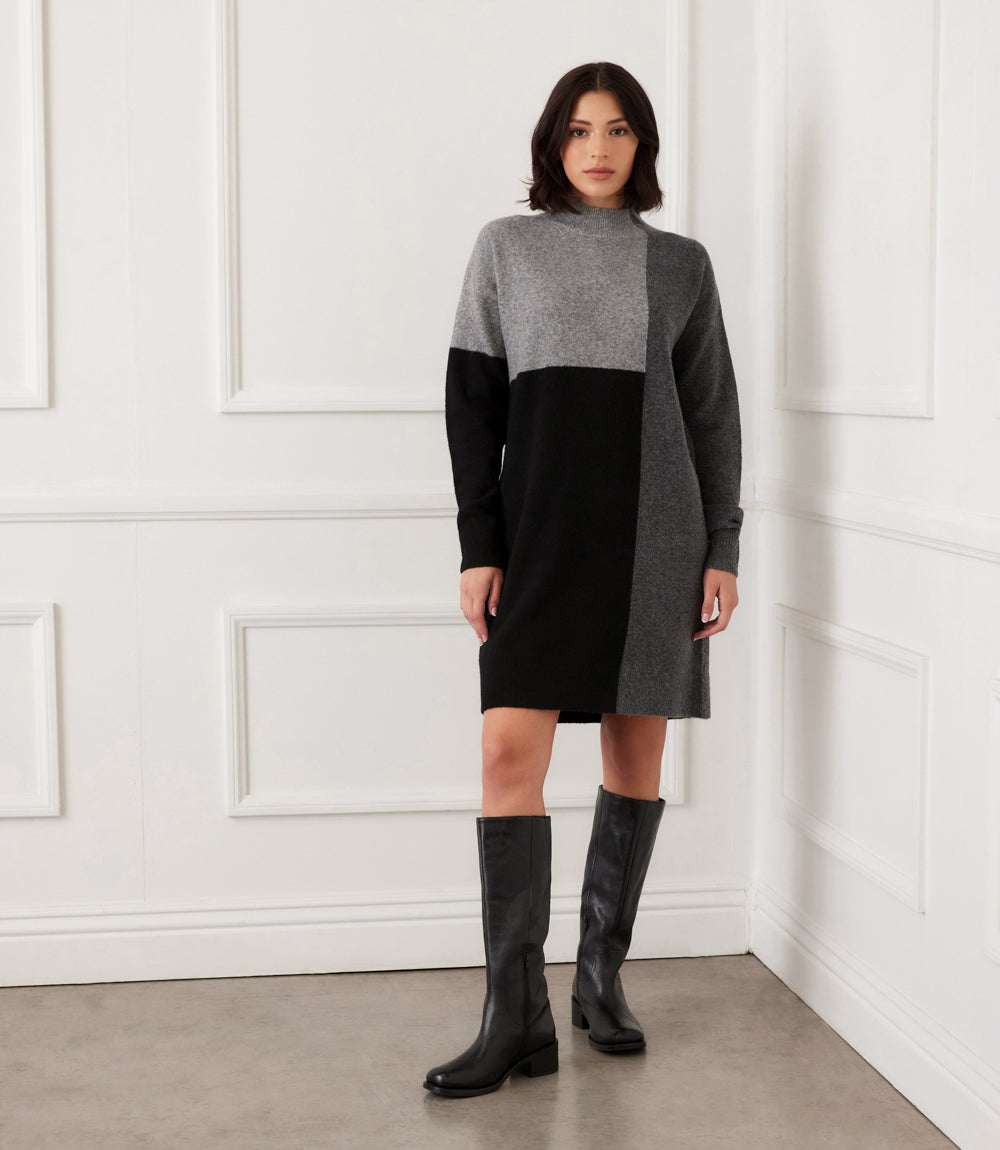 colorblock sweater dress Colorblock Sweater Dress