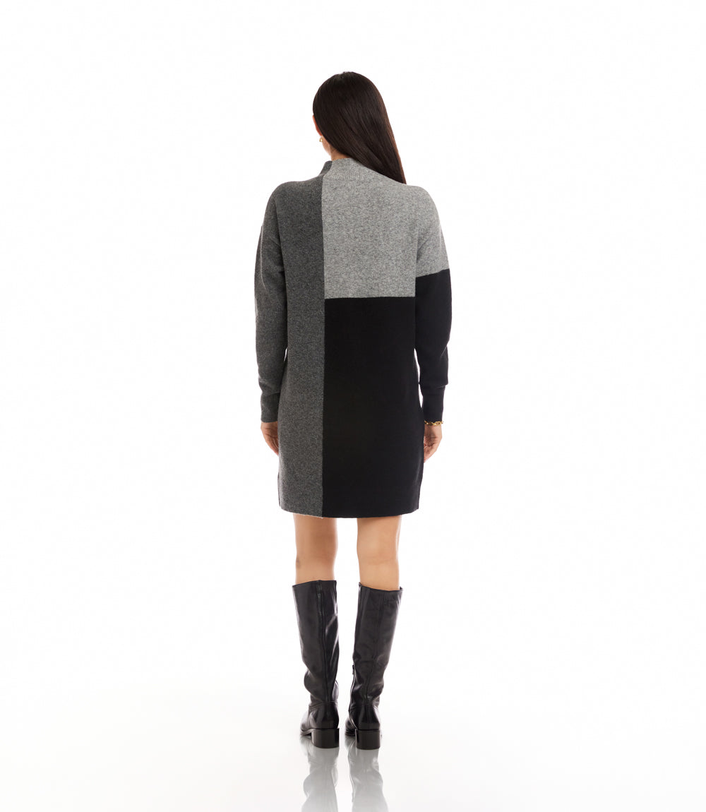 Colorblock Sweater Dress