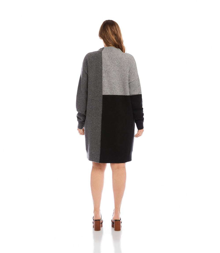 Plus Size Colorblock Sweater Dress