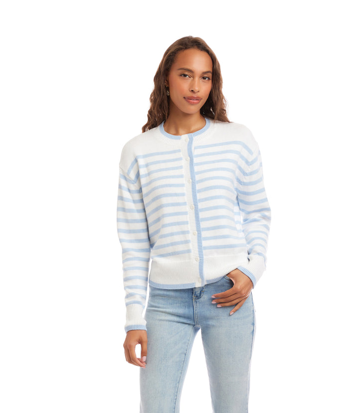 Stripe Cardigan Sweater