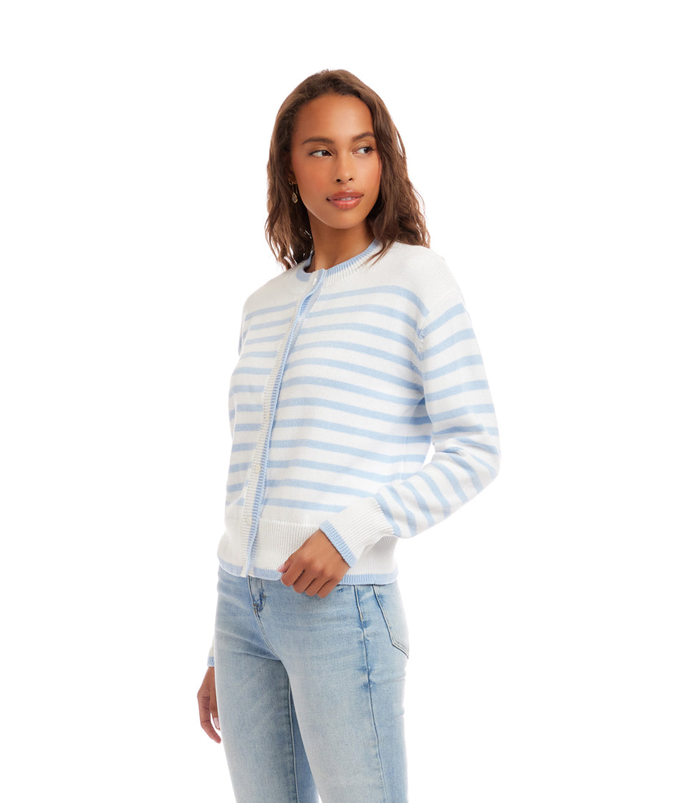 Stripe Cardigan Sweater