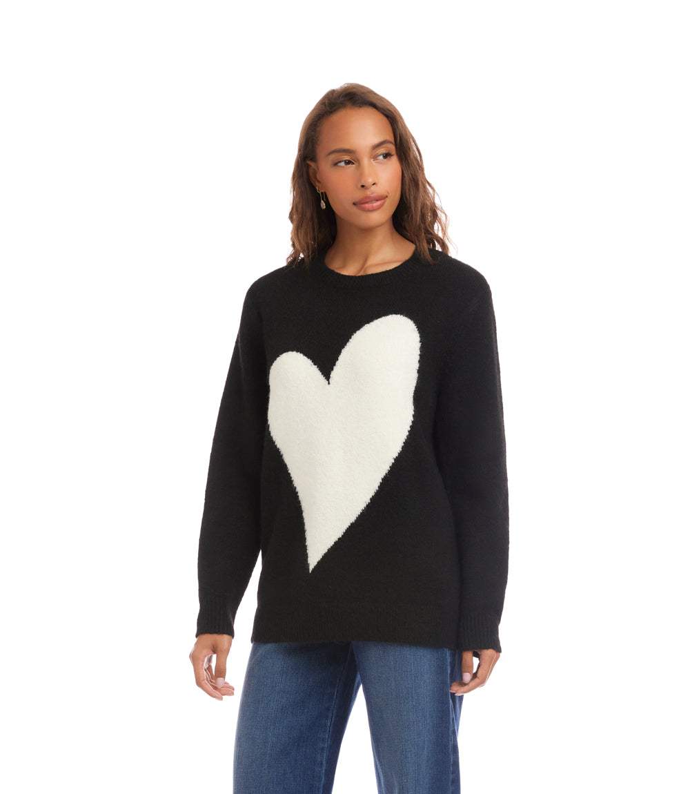 Heart Jacquard Sweater