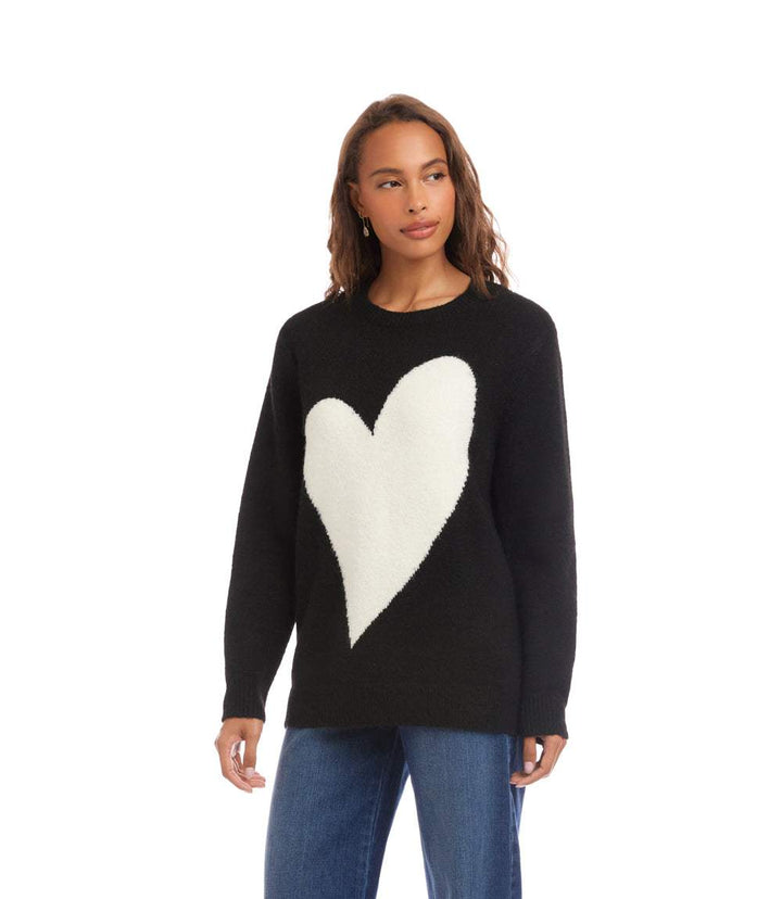 Heart Jacquard Sweater