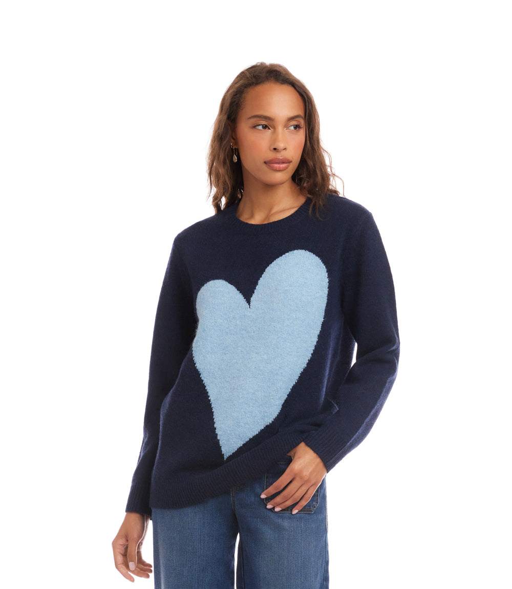 Heart Jacquard Sweater