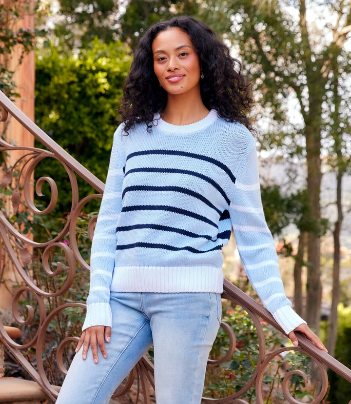 Stripe Crewneck Sweater