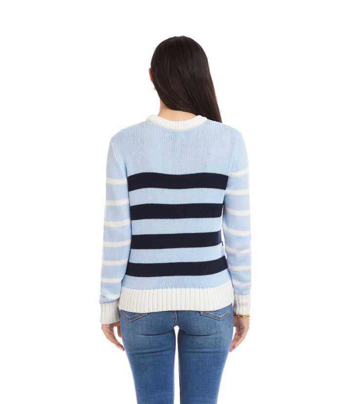 Stripe Crewneck Sweater