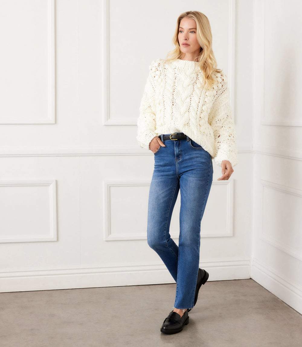 Hand Knit Crewneck Sweater