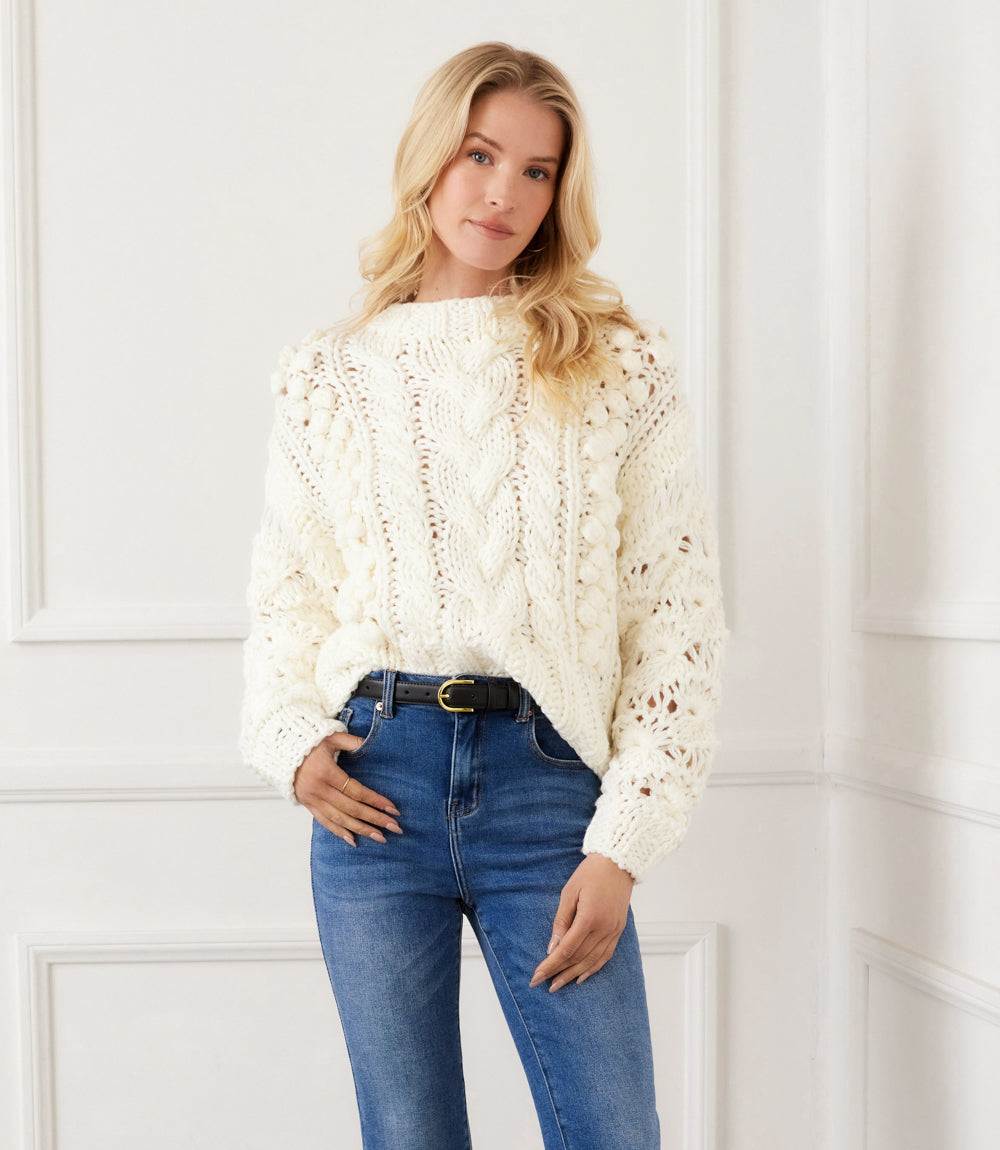 Hand Knit Crewneck Sweater