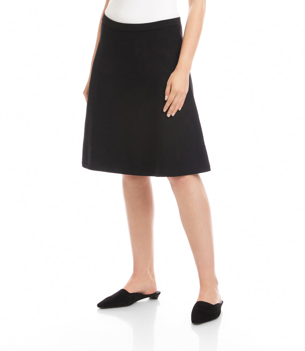 Sweater Knit A-Line Skirt