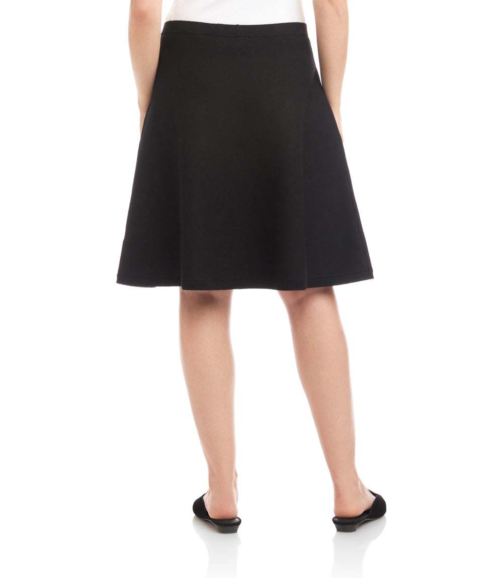 Sweater Knit A-Line Skirt - Versatile & Comfortable Women's Skirt
